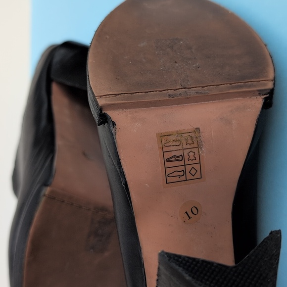 Jeffrey Campbell Ibiza mules, black, genuine leather, size 10 - Picture 8 of 13